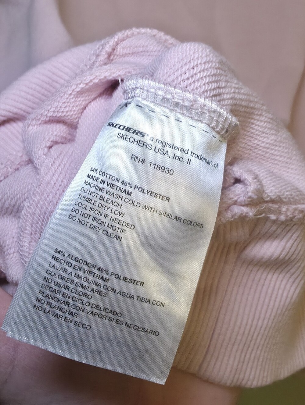 Bobs From Sketchers Womens Light Pink Dog With Baret Graphic Hoodie Size Large - Picture 8 of 9